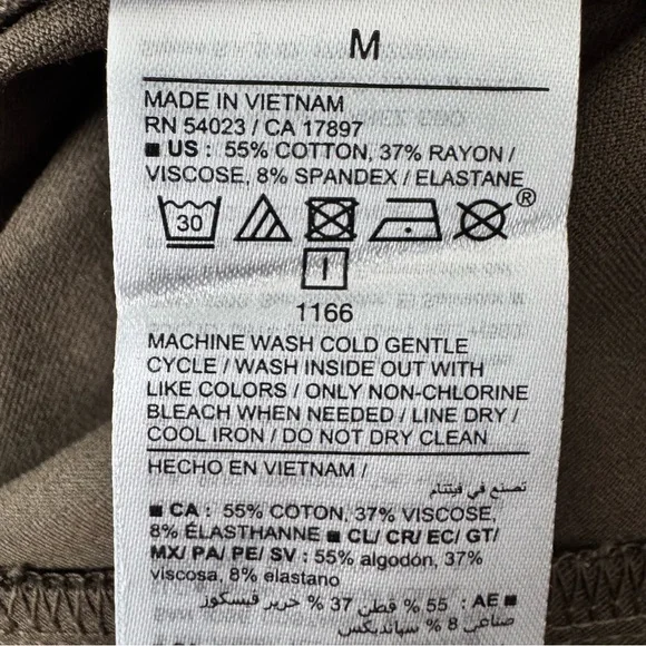 Old Navy Womens Pixie Wide Leg Pants Size Medium Brown Green Pull On Stretch New - Picture 8 of 13